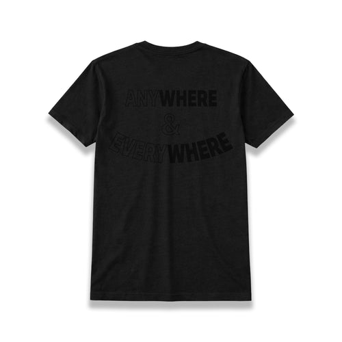 Black Anywhere & Everywhere Tee